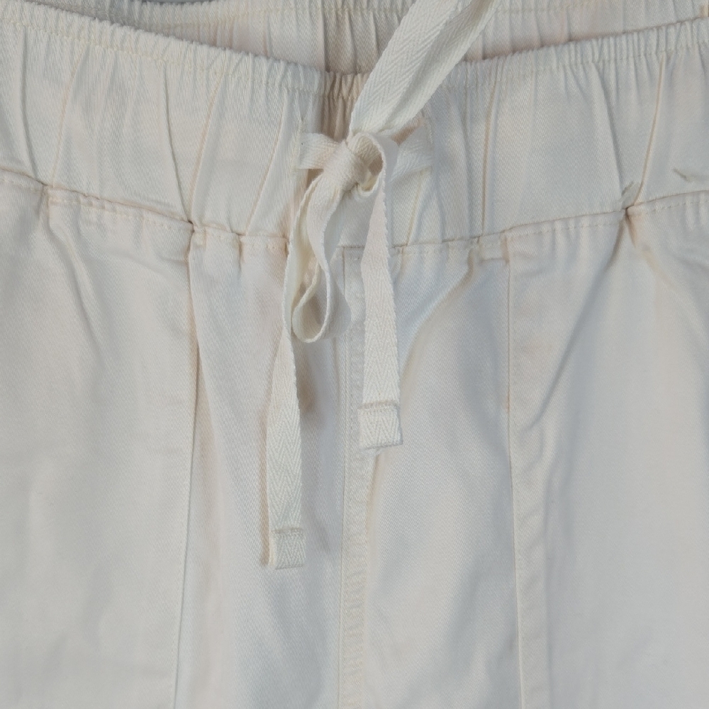 Buffalo David Bitton Women Small Cream Elastic Waist Patch Pocket Pull-On Jogger - Picture 2 of 16